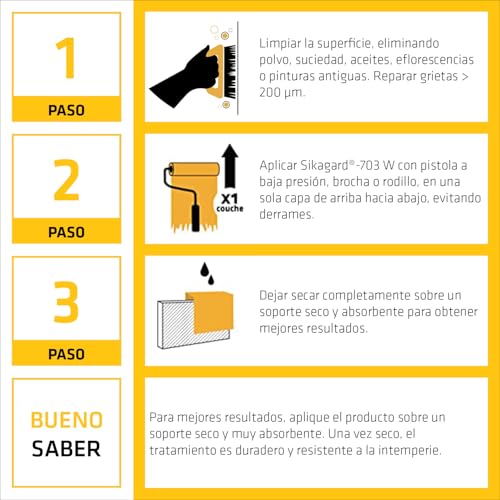 Thumbnail 3 de SIKA Sikagard 703W Impregnación Transparente 5L