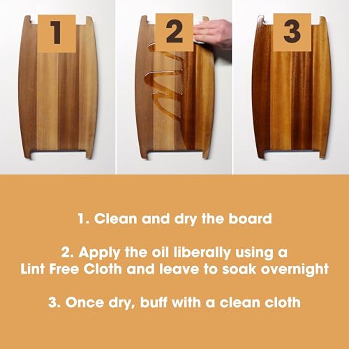Thumbnail 2 de Furniture Clinic Chopping Board Oil – Premium Food Grade Mineral Oil (250ml)