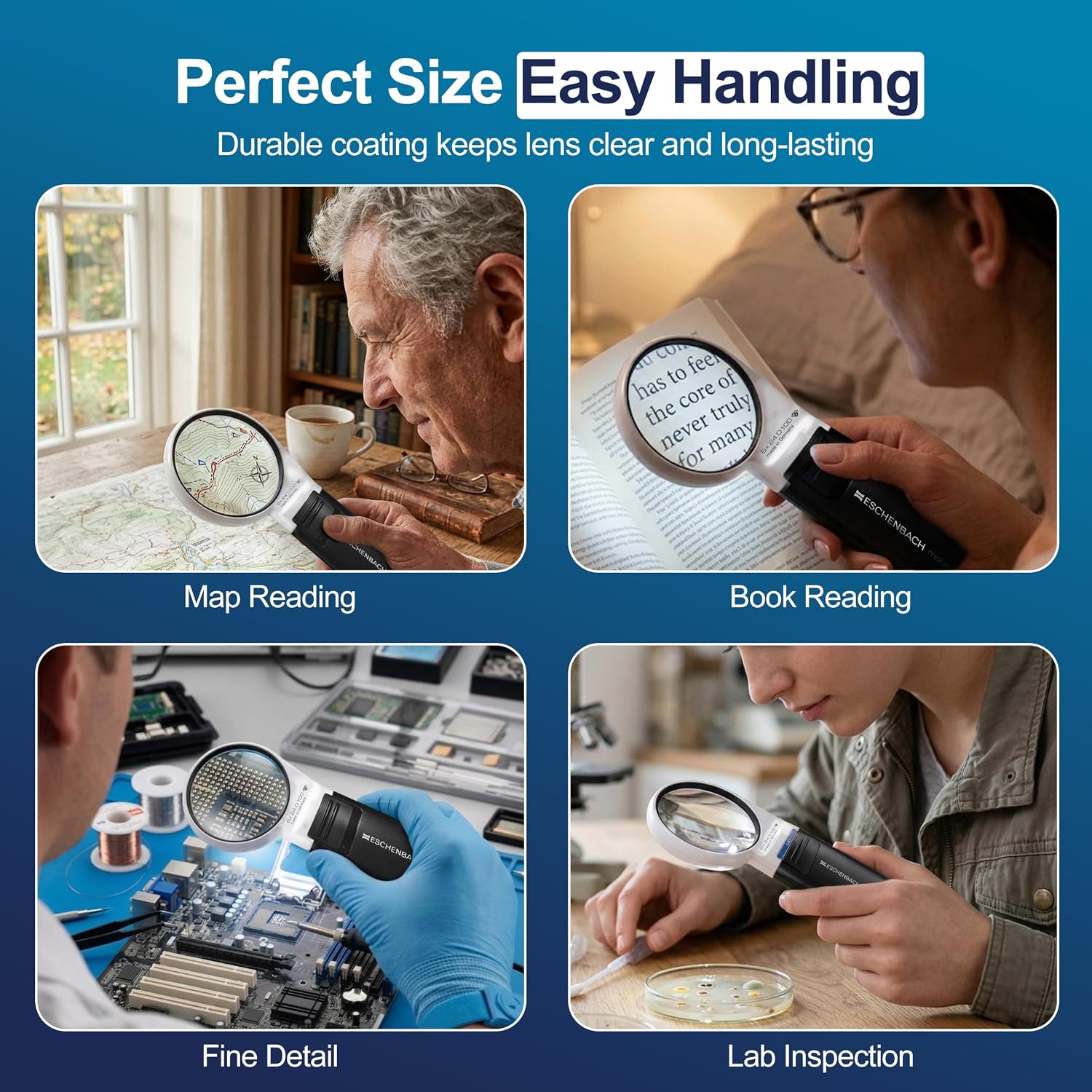 Thumbnail 4 de Eschenbach Handlupe mobiluxLED 6x Vergrößerung Ø58mm