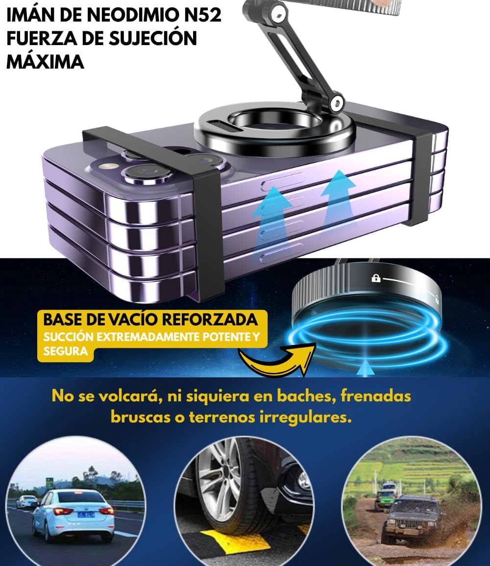 Thumbnail 6 de MagAxis Flow soporte magnético coche 360º