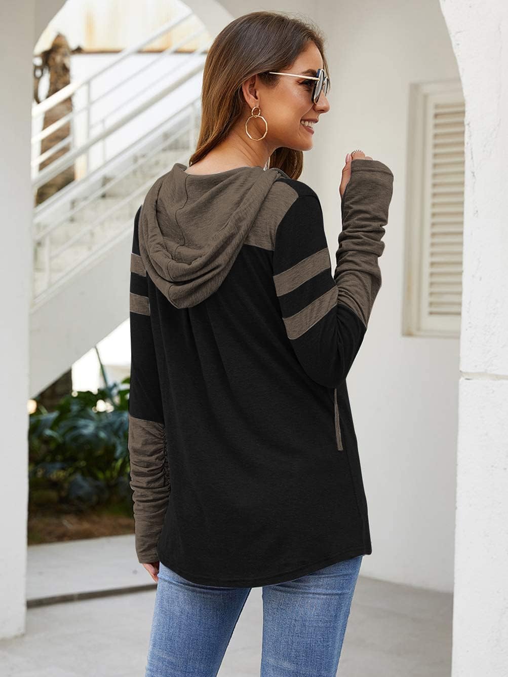 Thumbnail 3 de iChunhua Women's Hoodie with Thumb Holes