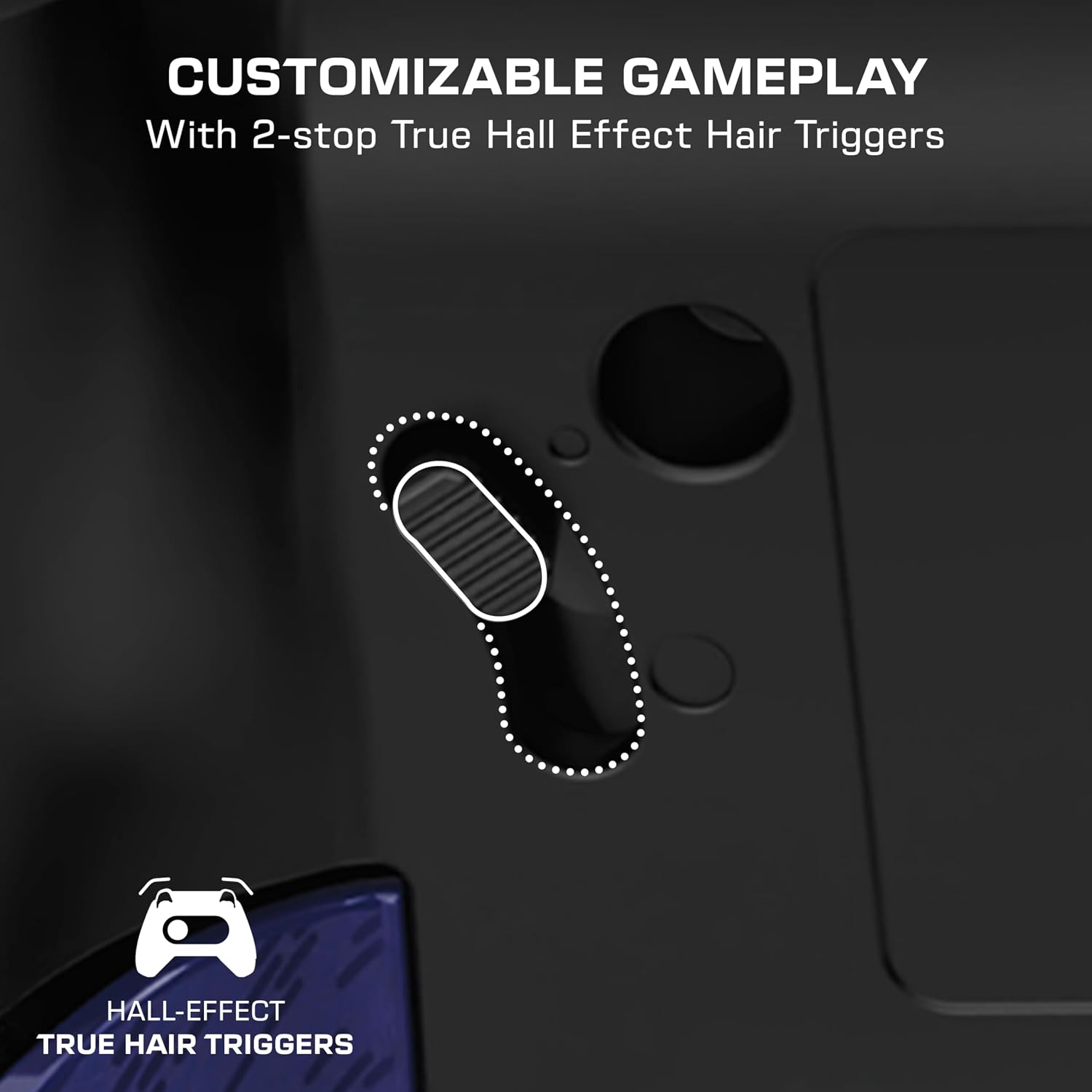 Detalle de Turtle Beach Rematch Advanced Wired Gaming Controller (Dark Cosmos) for Xbox & PC