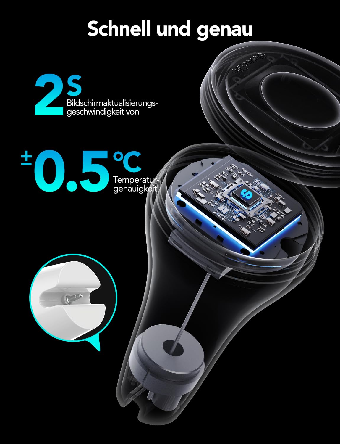 Detalle 2 de GoveeLife WLAN Poolthermometer mit App