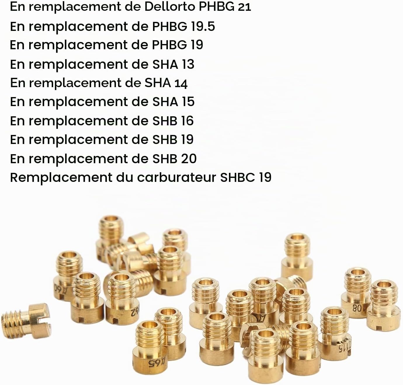 Detalle 2 de Yosoo Health Gear hoofdsproeierset voor Dellorto PHBG, 25-delig M5 55–115