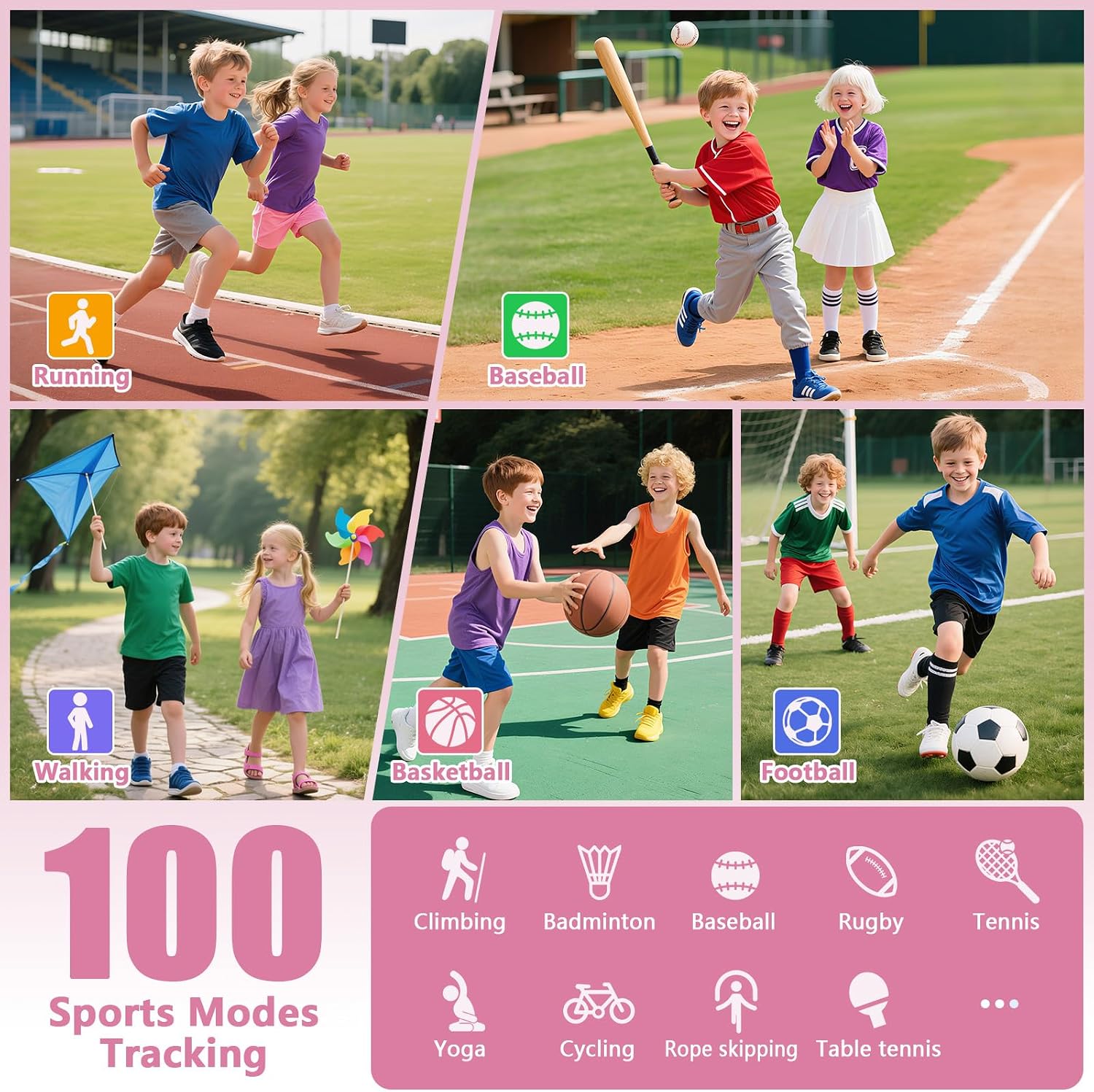 Detalle de Tynggko Montre Connectée Enfants 100 modes