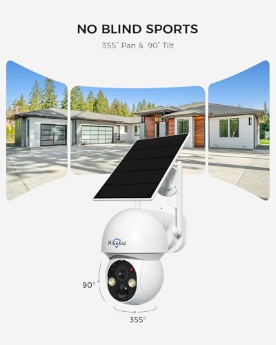 Detalle 2 de Hiseeu Solar Security Camera 4MP ⚙