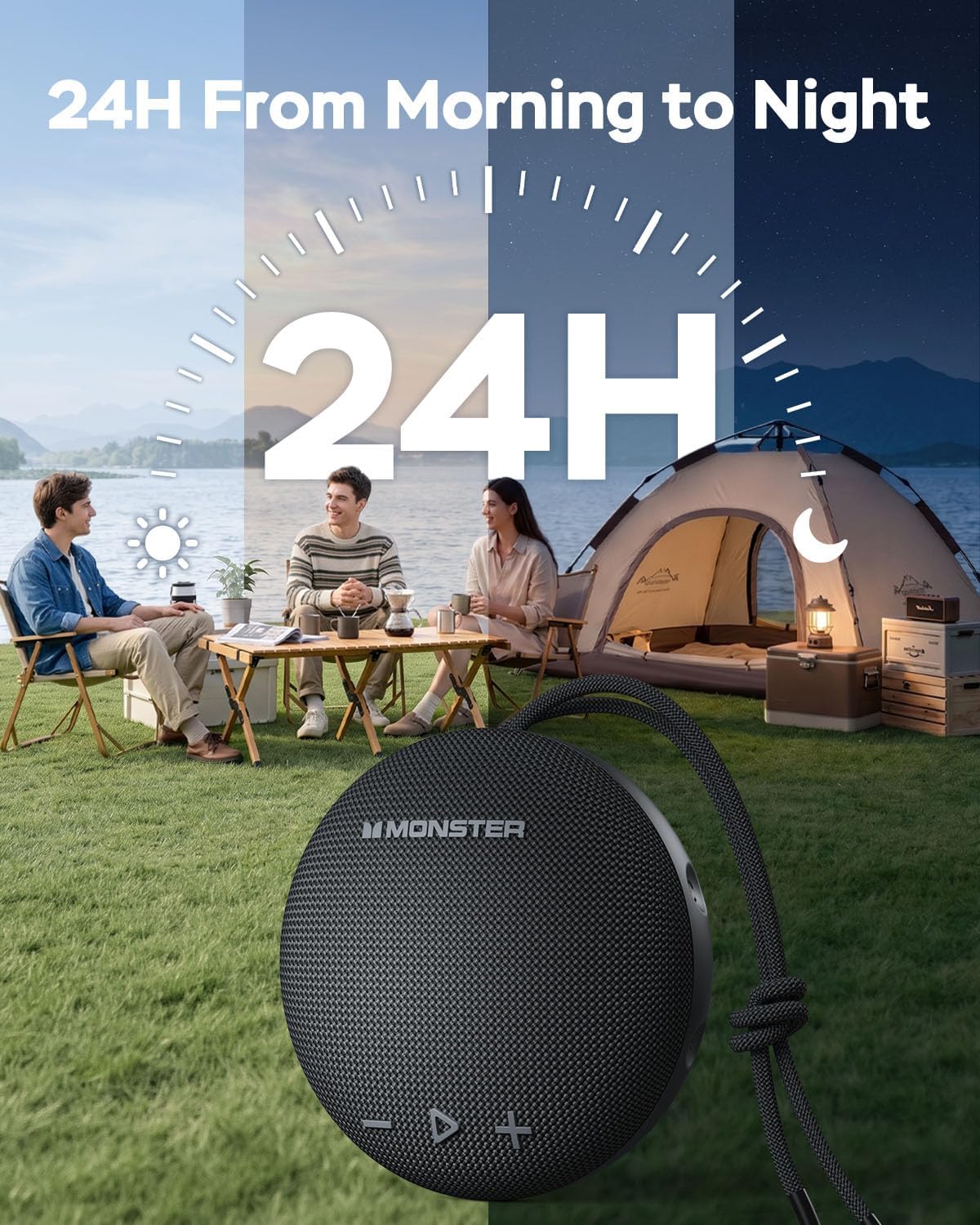 Detalle 2 de Monster Bluetooth Speaker IPX8 Waterproof Speaker