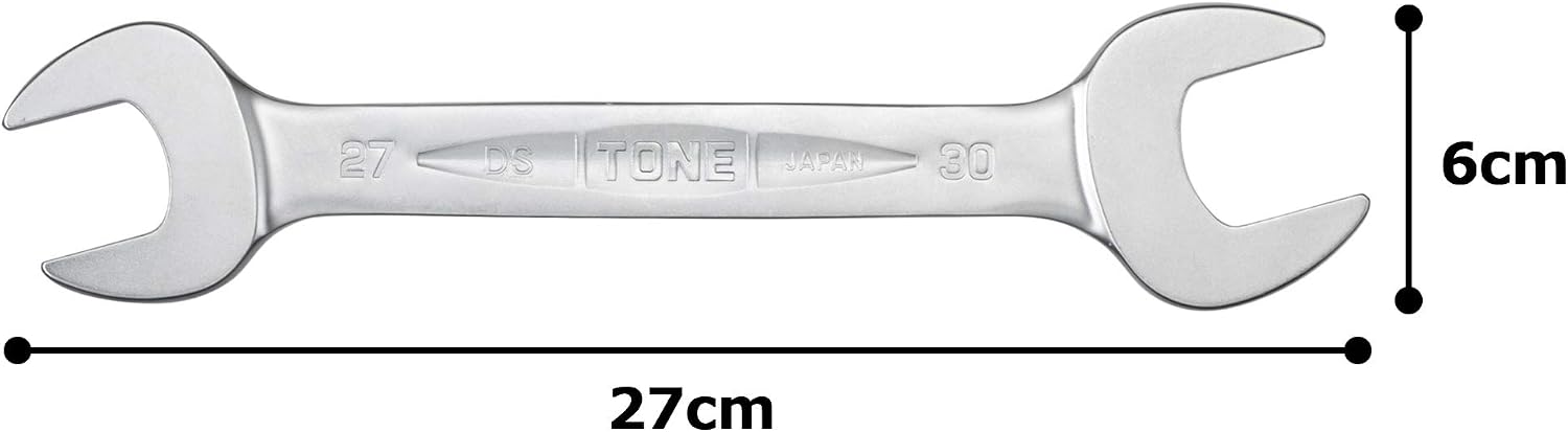 Thumbnail 4 de トネ(TONE) DS-2730 両口スパナ 二面幅27×30mm・金属製・光沢仕上げ