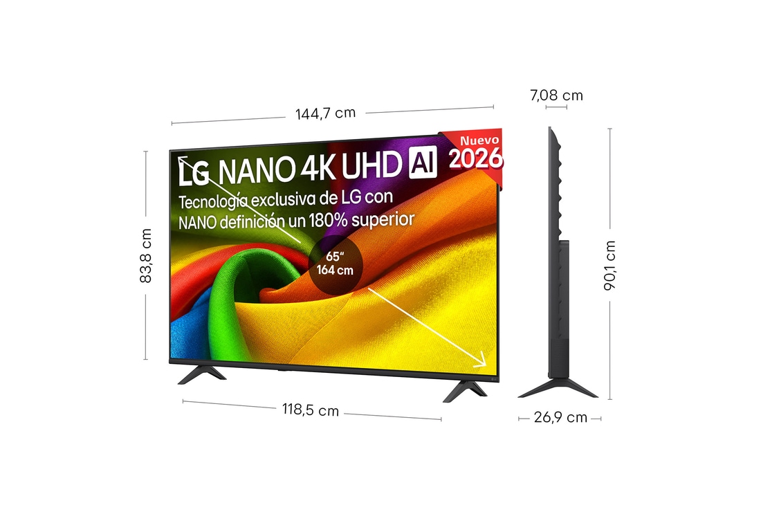 Detalle 2 de LG NANO 4K UHD AI NU90 65NU900B6LA (65 pulgadas) – ficha útil para comprar