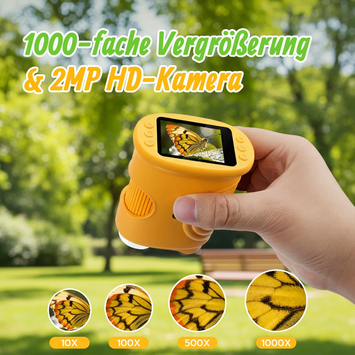 Detalle de Tolesum 1000X Kinder Mikroskop mit 2,4 Zoll