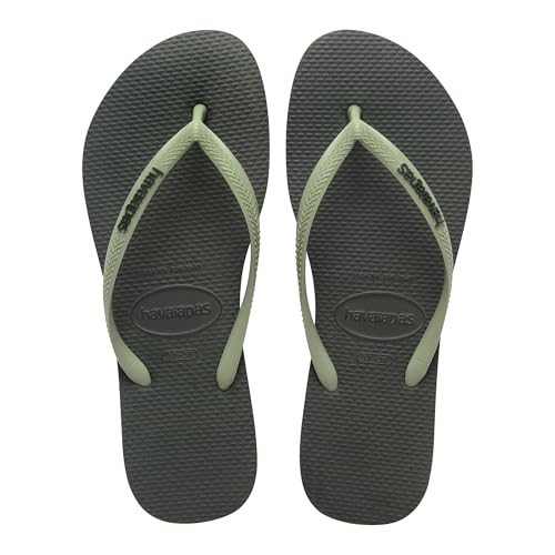 Detalle de Havaianas Slim Logo Pop Up: Chanclas con logo en contraste para mujer
