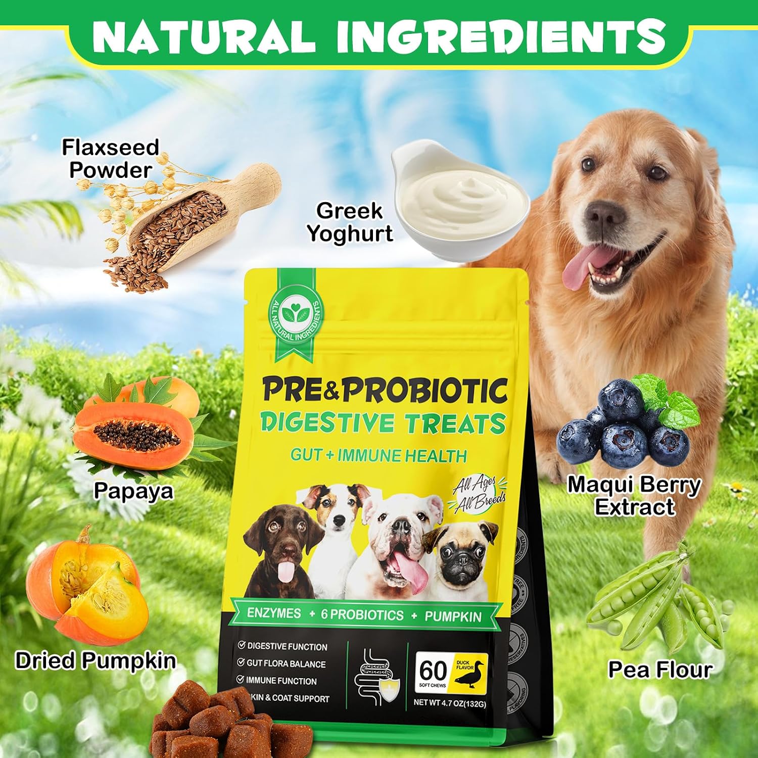 Thumbnail 2 de Generico Probiotico per Cani 60 Chews