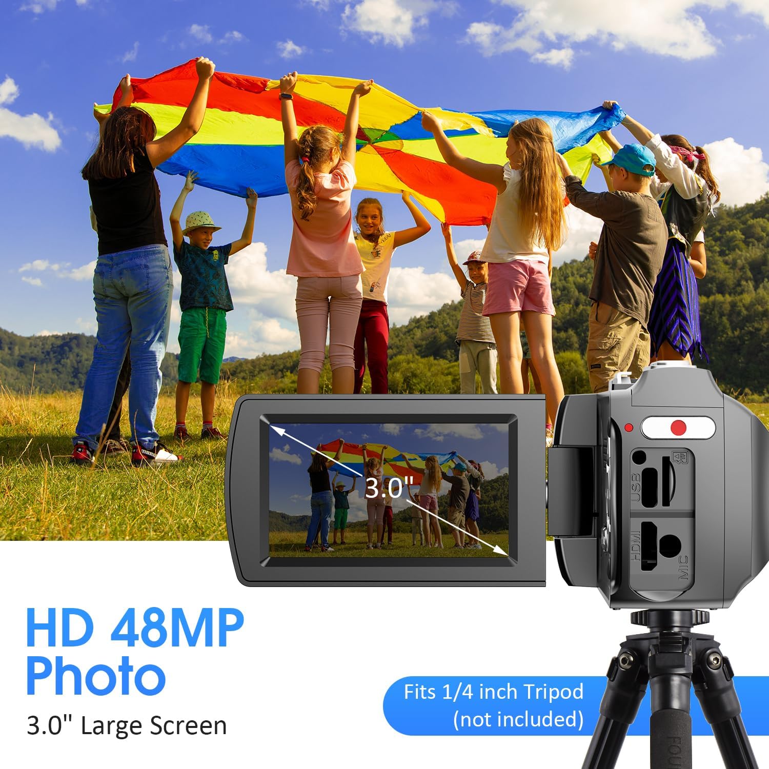 Thumbnail 2 de Vmotal Caméra vidéo 4K: 48 MP, kit débutant pour vlogging et streaming