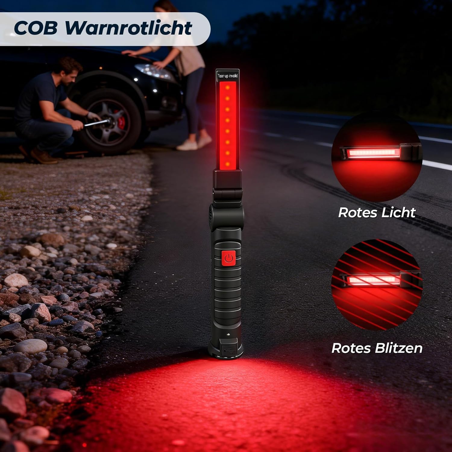 Thumbnail 4 de LED Werkstattlampe 4 Stück – Wiederaufladbar, Magnet & Haken, kompakte Inspektionsleuchte