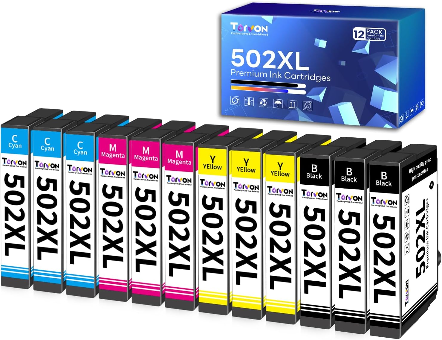 Thumbnail 6 de Torvon 604XL-inktcartridges, multipack met 9 cyaan-, magenta- en gele cartridges
