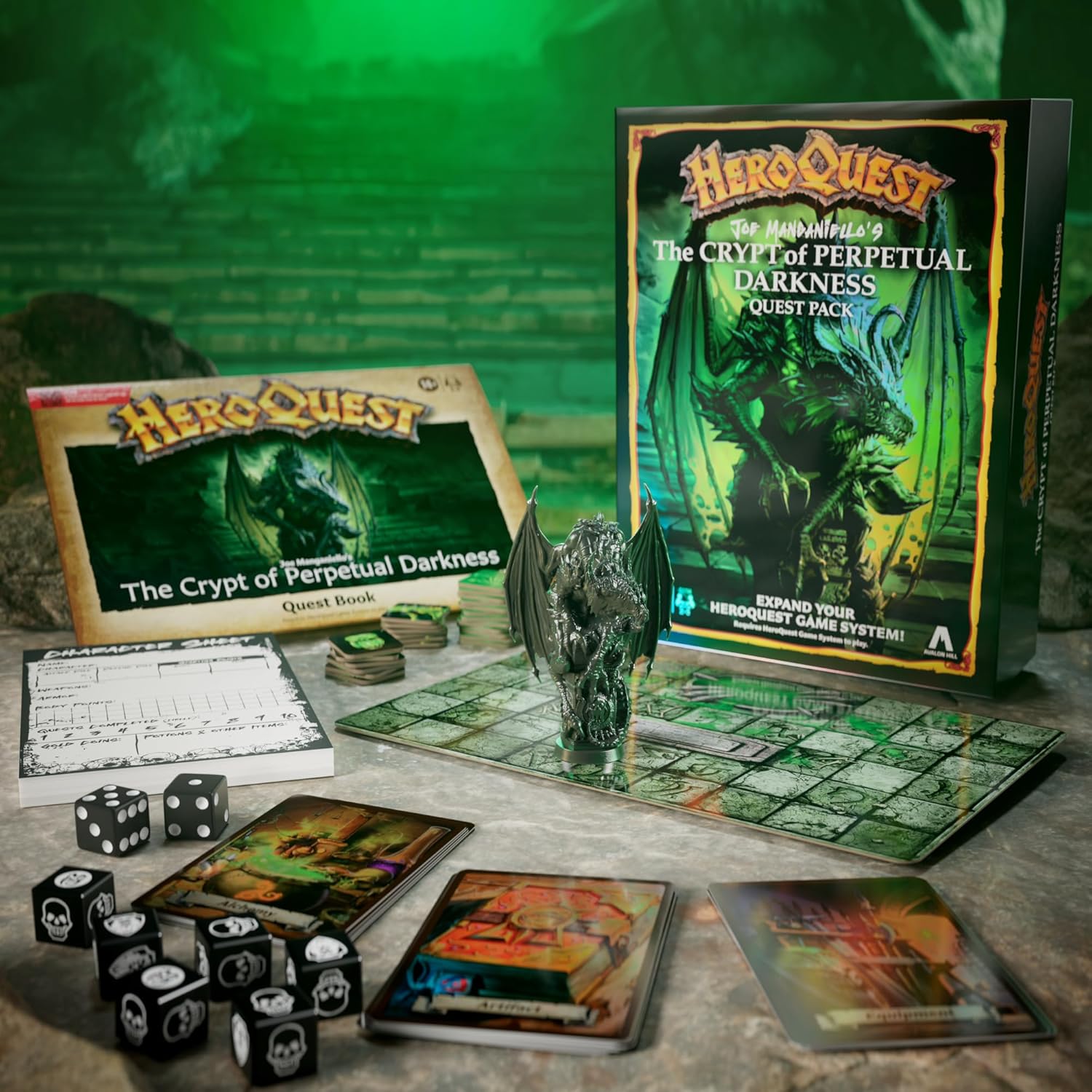 Detalle de Avalon Hill HeroQuest Joe Manganiello’s The Crypt of Perpetual Darkness Quest Pack (English) – expansion for the HeroQuest Game System