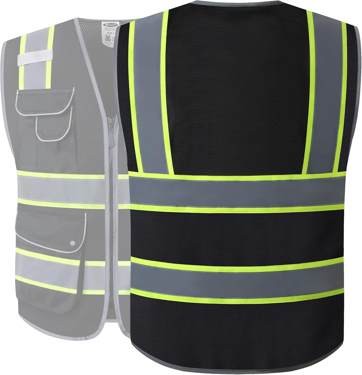 Thumbnail 4 de JKSafety 9-Pocket High Visibility Vest XL