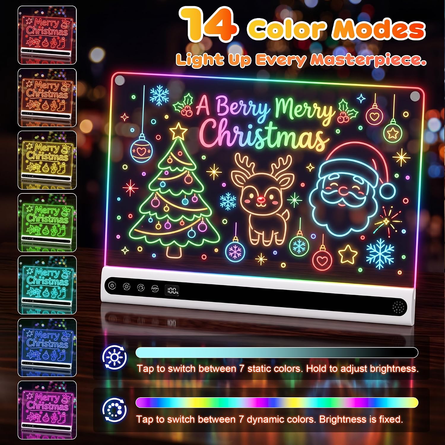 Thumbnail 2 de GOLSPARK JSK-X19 16-Inch LED Drawing Board with Music and 14 Light Effects