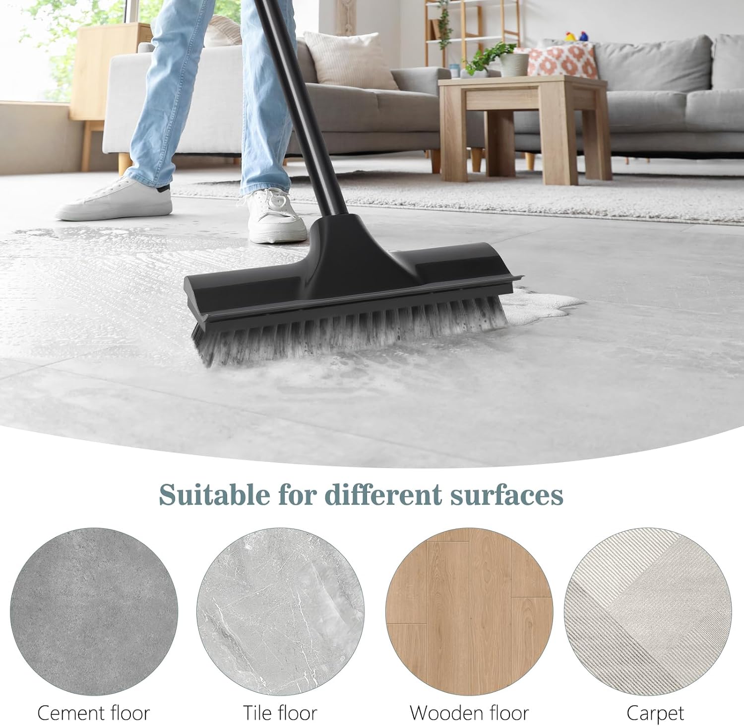 Thumbnail 4 de Newthinking Floor Scrubbing Brush with Long Handle