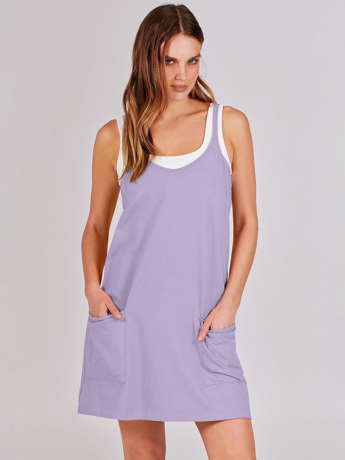 Detalle 2 de ANRABESS Women Athletic Dress with Built‑In Shorts