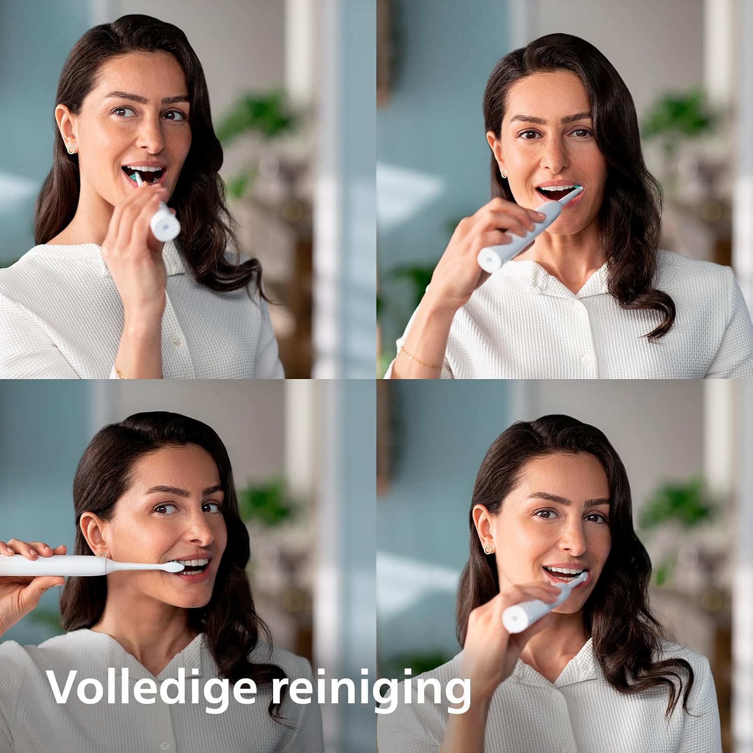 Detalle de Philips Sonicare 4100 HX3683/33 elektrische tandenborstel met W2-opzetborstel