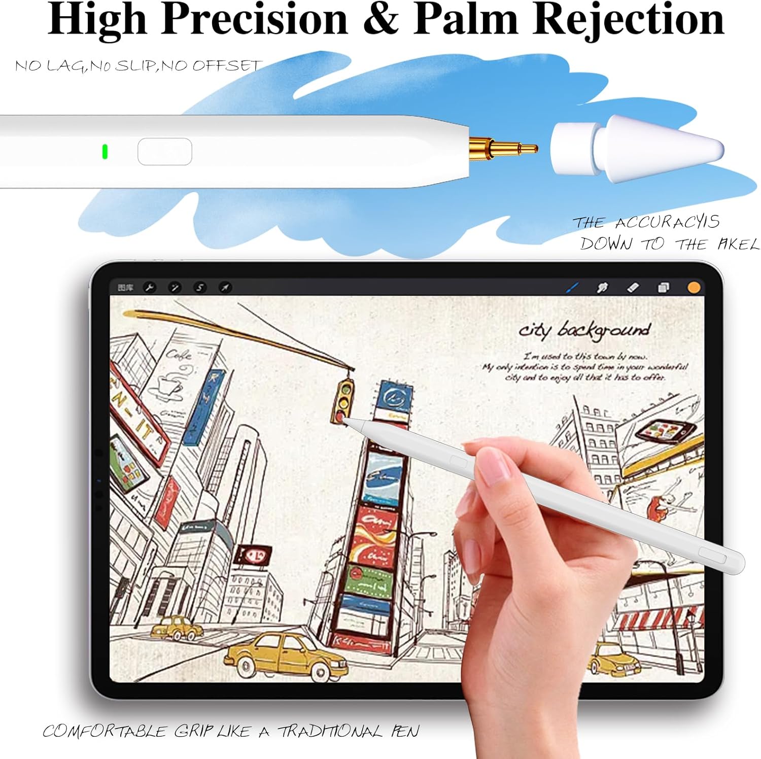 Thumbnail 5 de Milikilo Stylus Pen for iPad, 0.9 mm tip