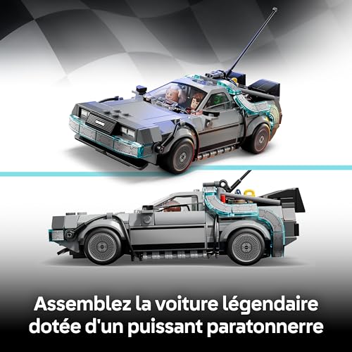Thumbnail 2 de LEGO Speed Champions La Machine à Remonter Le Temps de Retour vers le Futur - Maquette avec Doc Brown & Marty McFly (77256)
