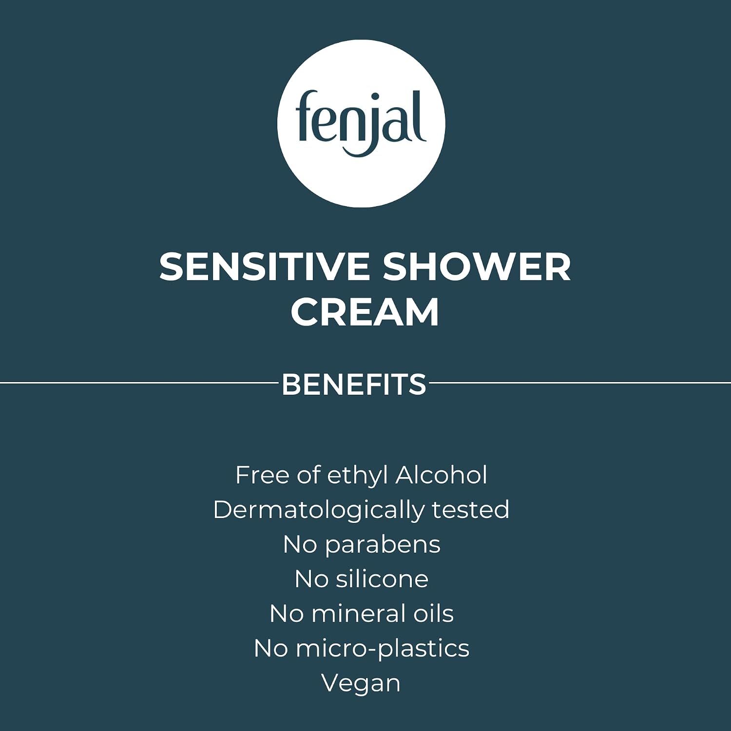 Detalle de Fenjal Sensitive Body Shower Crème – Velvety Smooth Skin with Aloe Vera (Pack of 2, 200 ml each)