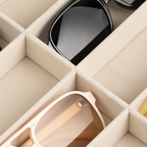 Detalle de Frebeauty Organizador gafas de sol 8 cajones en terciopelo