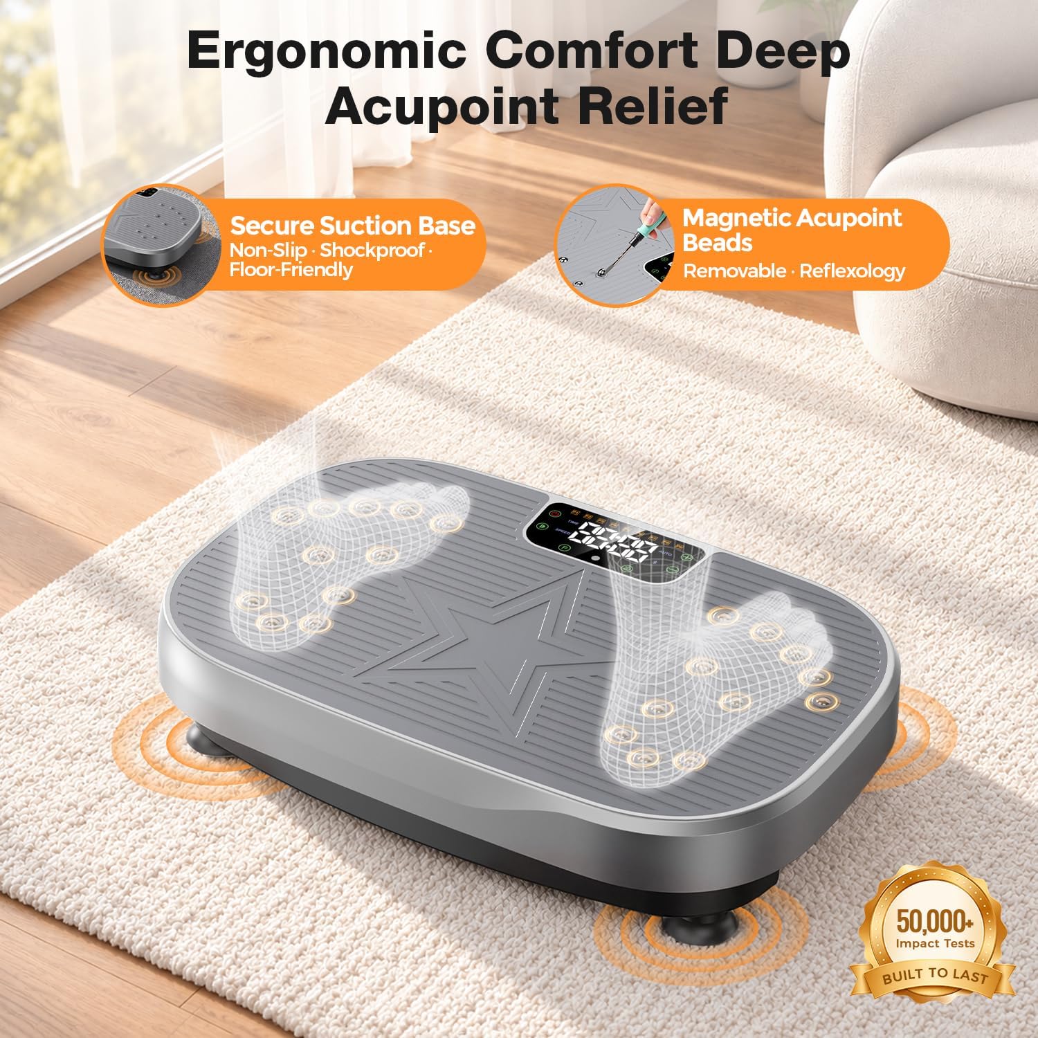 Thumbnail 2 de Vibration Plate Exercise Machine, 450 lb Capacity