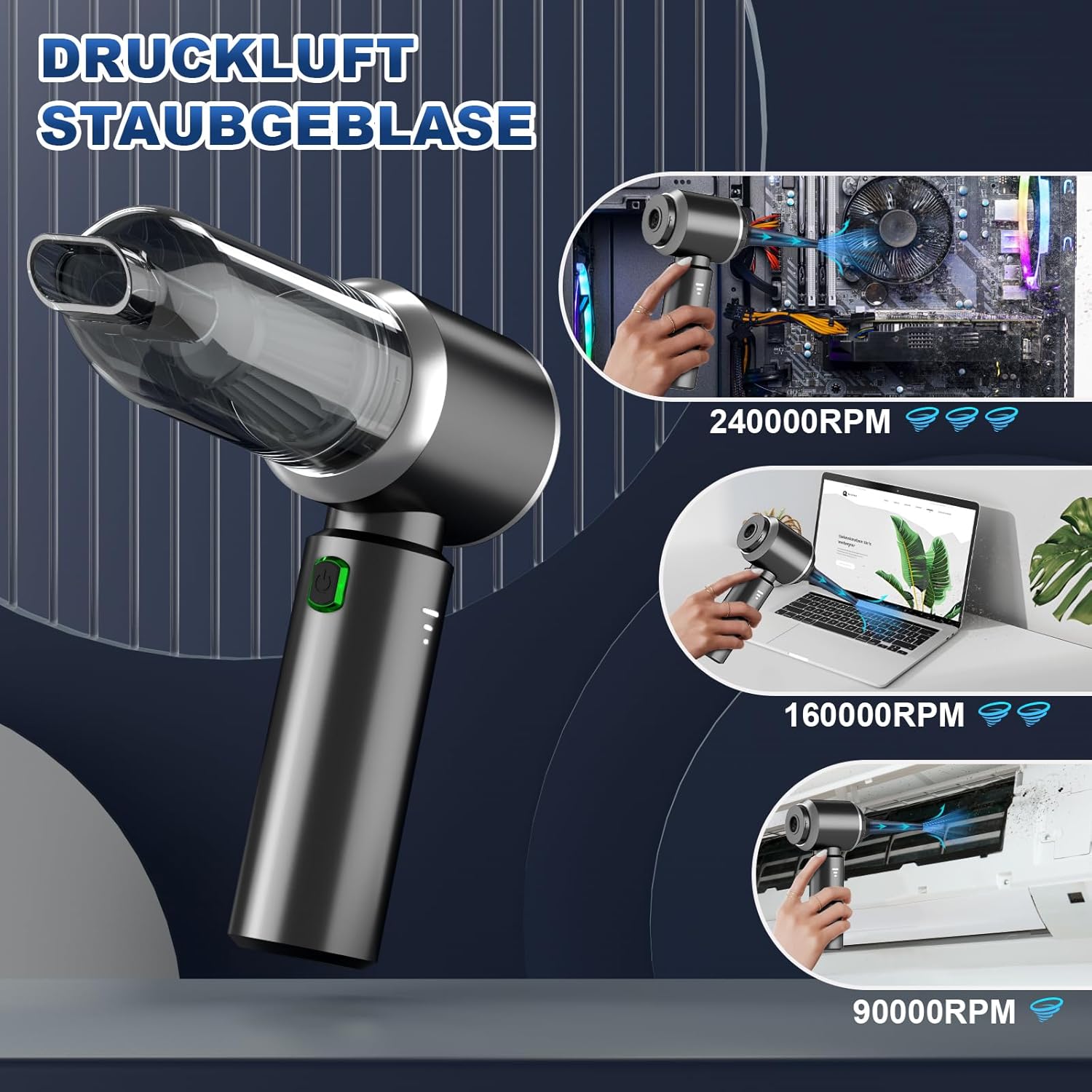 Detalle de Handstaubsauger 2‑in‑1 Akku 18000 PA kabellos