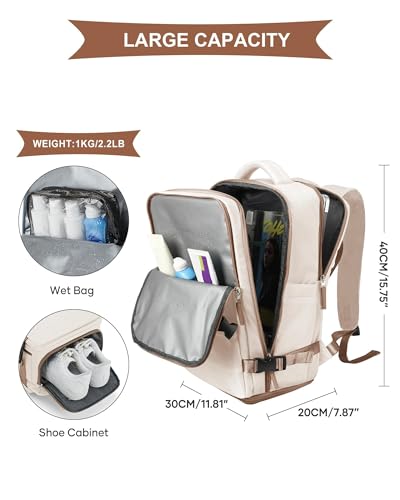 Thumbnail 4 de SZLX Mochila de cabina 40x30x20 para Ryanair y Wizz Air, con compartimento para portátil de 14