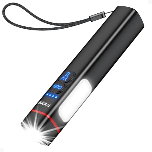 Detalle de Blukar 2026 Gen 2 Torch Rechargeable: Dual Light Sources with COB Side Light
