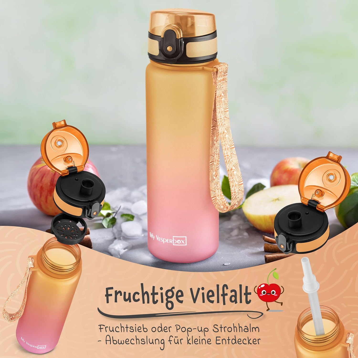 Thumbnail 2 de My Vesperbox Trinkflasche Kinder 500ML – Auslaufsicher, BPA-frei & Komplett-Set