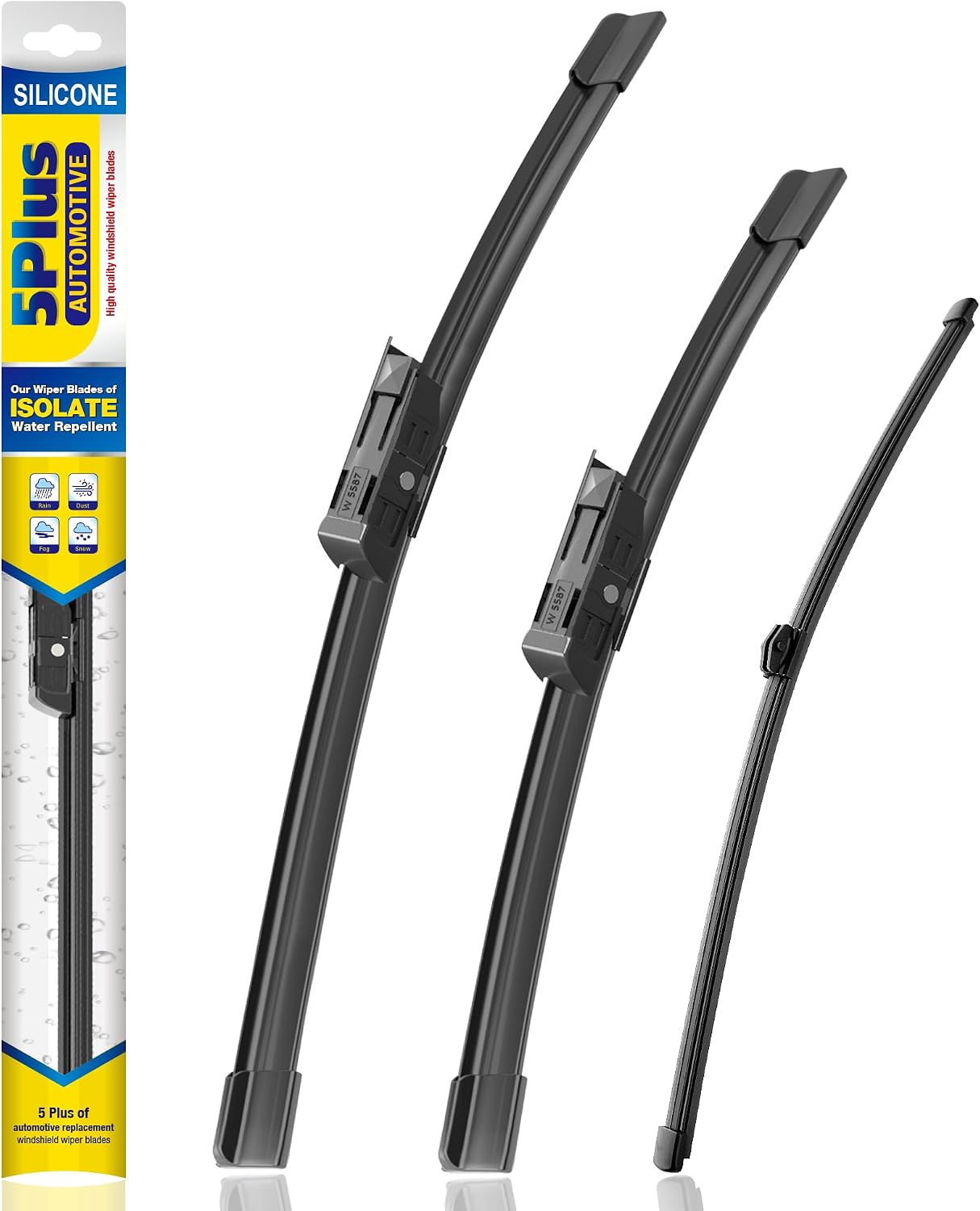 Imagen de 5 PLUS Silicone Windshield Wipers for Audi Q5 24/20/15 in en OfertitasTOP
