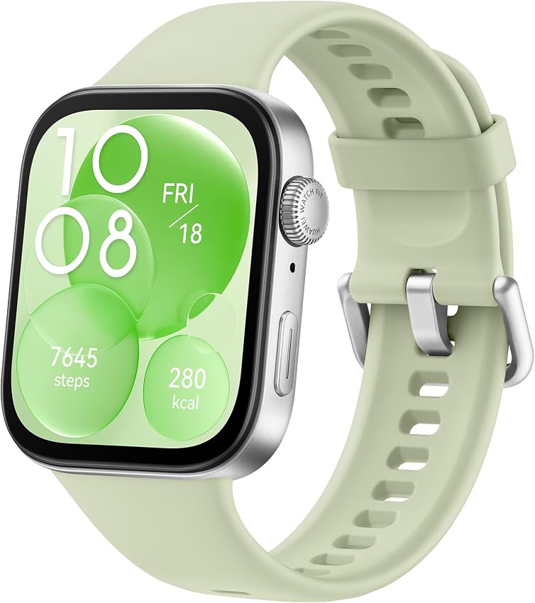 Detalle de Huawei Watch FIT 3💚: Pantalla AMOLED, Bluetooth, 10 dÃas baterÃa