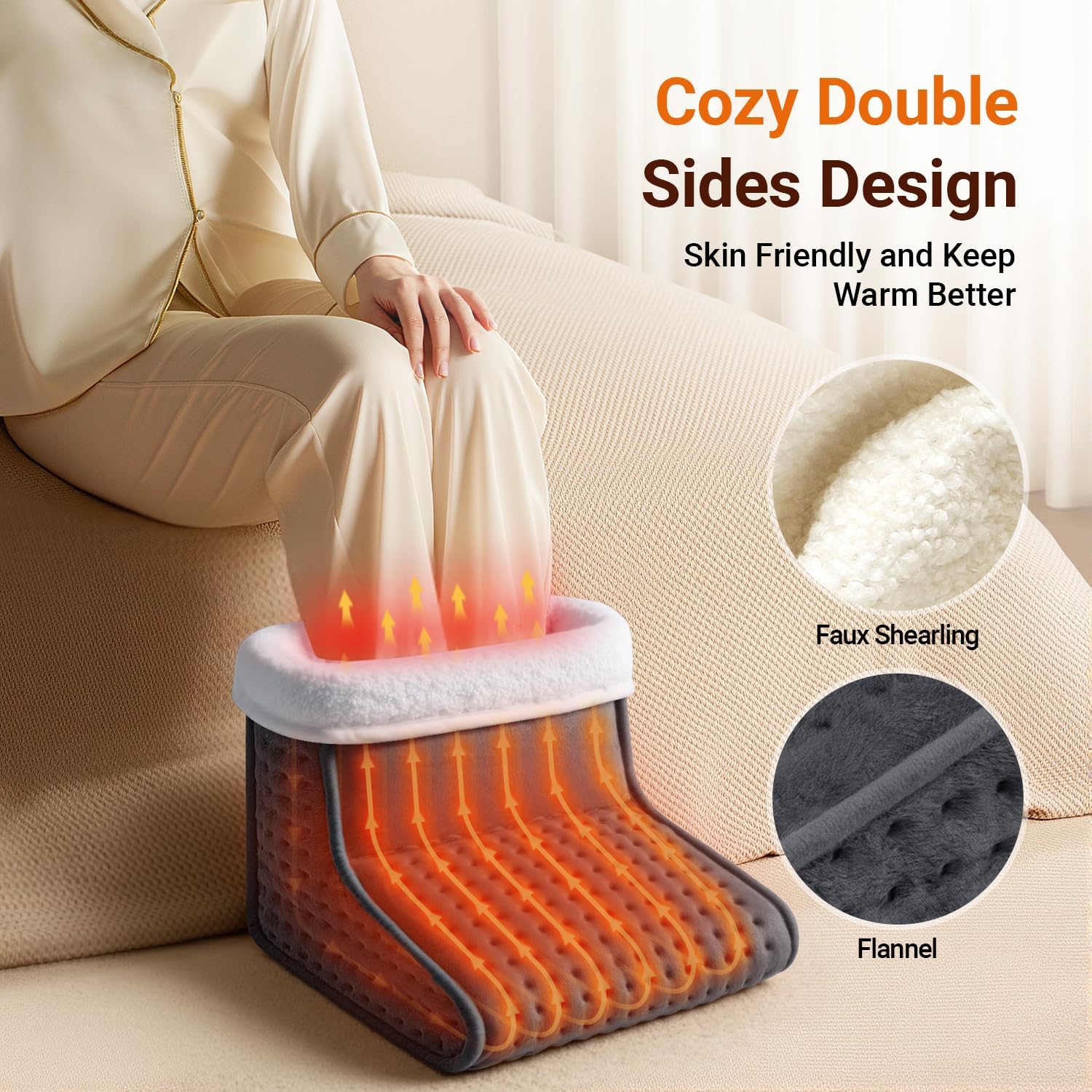 Thumbnail 4 de ALLJOY Electric Foot Warmer 6-level heated feet warmer