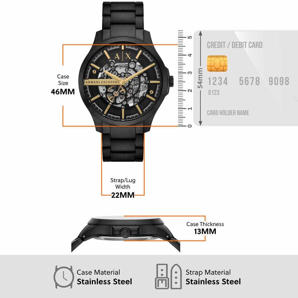 Thumbnail 6 de Armani Exchange Herrenarmbanduhr mit 46-mm-Gehäuse, Automatik und Mineralglas