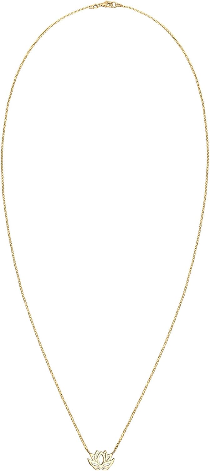 Detalle de Halskette Lotusblume 925 Sterling Silber 45 cm