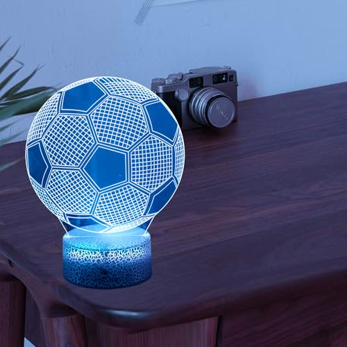 Thumbnail 5 de Skythrive Luce Notturna 3D Il Calcio Illusion Cambia Colore 16 Colori – Regalo Studio per Ragazzi e Ragazze