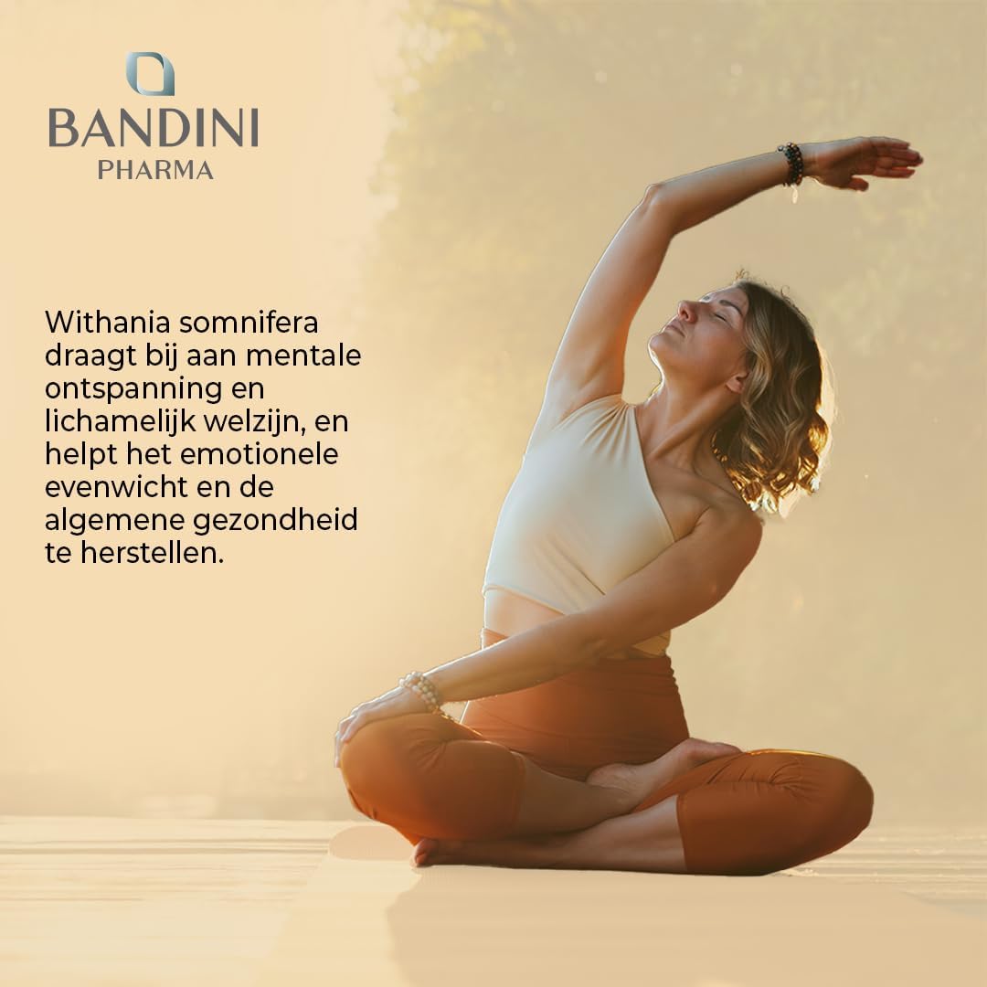 Thumbnail 1 de BANDINI Ashwagandha KSM-66 1500 mg, 180 vegan tabletten met 5% withanoliden