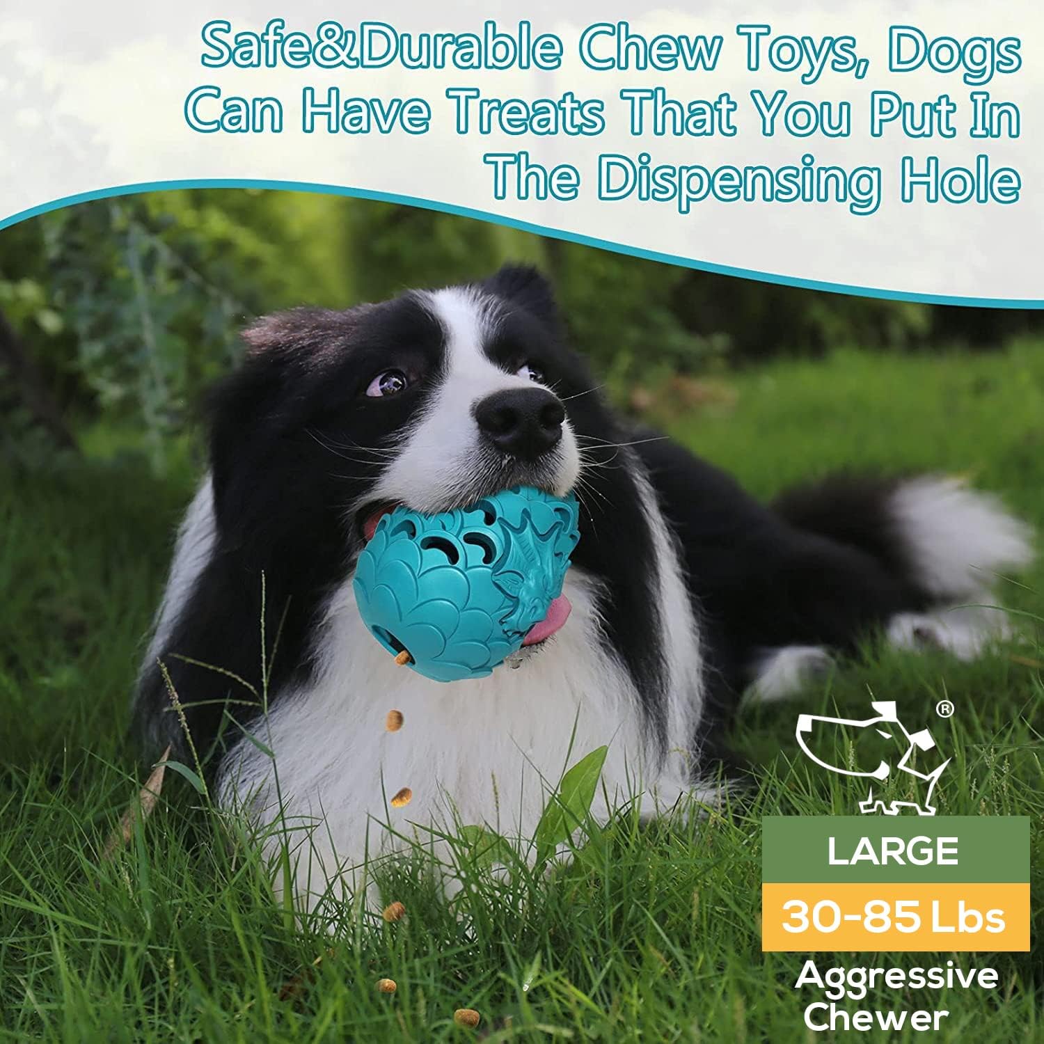 Thumbnail 6 de M.C.works Dragon Egg Dog Toy for Aggressive Chewers (Large Breeds) – Indestructible-Style Durable Rubber