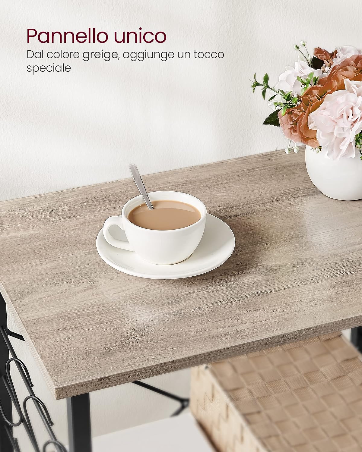 Detalle de VASAGLE KKS060Y09 carrello da cucina 40 x 60 x 89