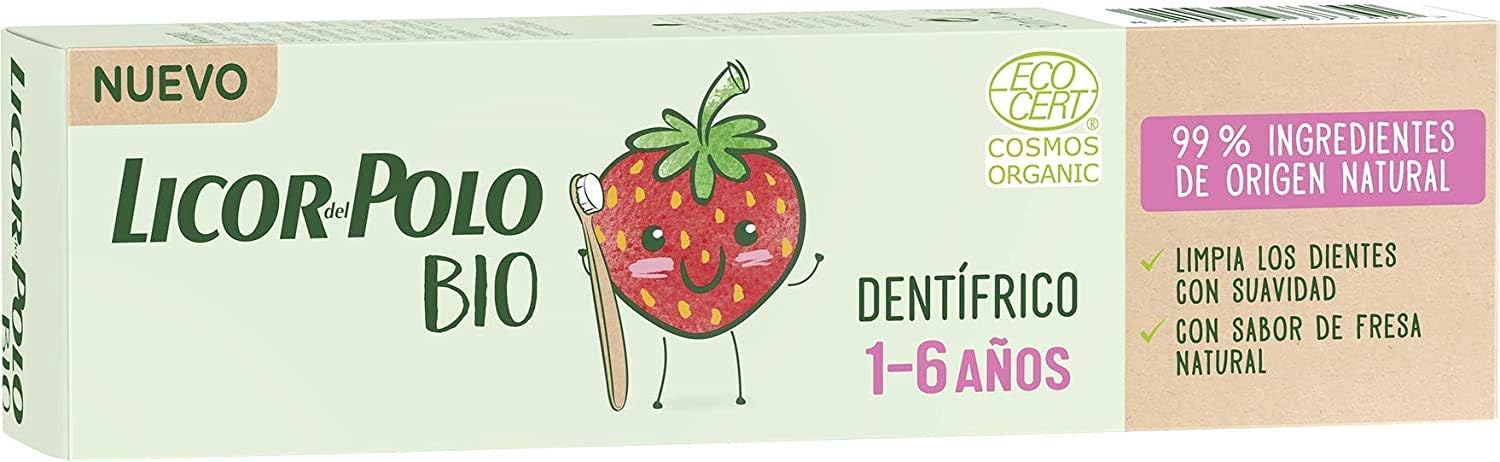 Thumbnail 1 de Licor del Polo Bio Junior Dentífrico Fresa 50 g 🍓