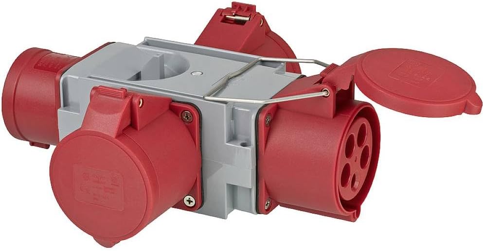 Brennenstuhl CEE Adapter Power Distributor IP44 – 1× 400V/32A to 3× 400V/32A sockets