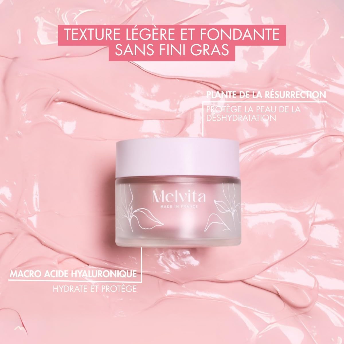 Thumbnail 3 de Melvita Soin pour le Visage Source de Roses — Enrichie en Extraits de Roses Sauvages & Huiles Végétales, Peaux Sensibles, 50 ml