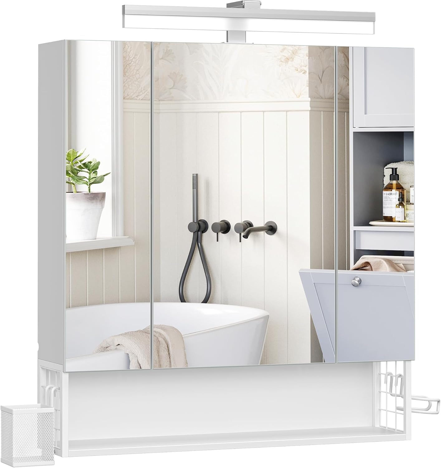 Detalle de VASAGLE Mobile bagno con LED 16,5 cm