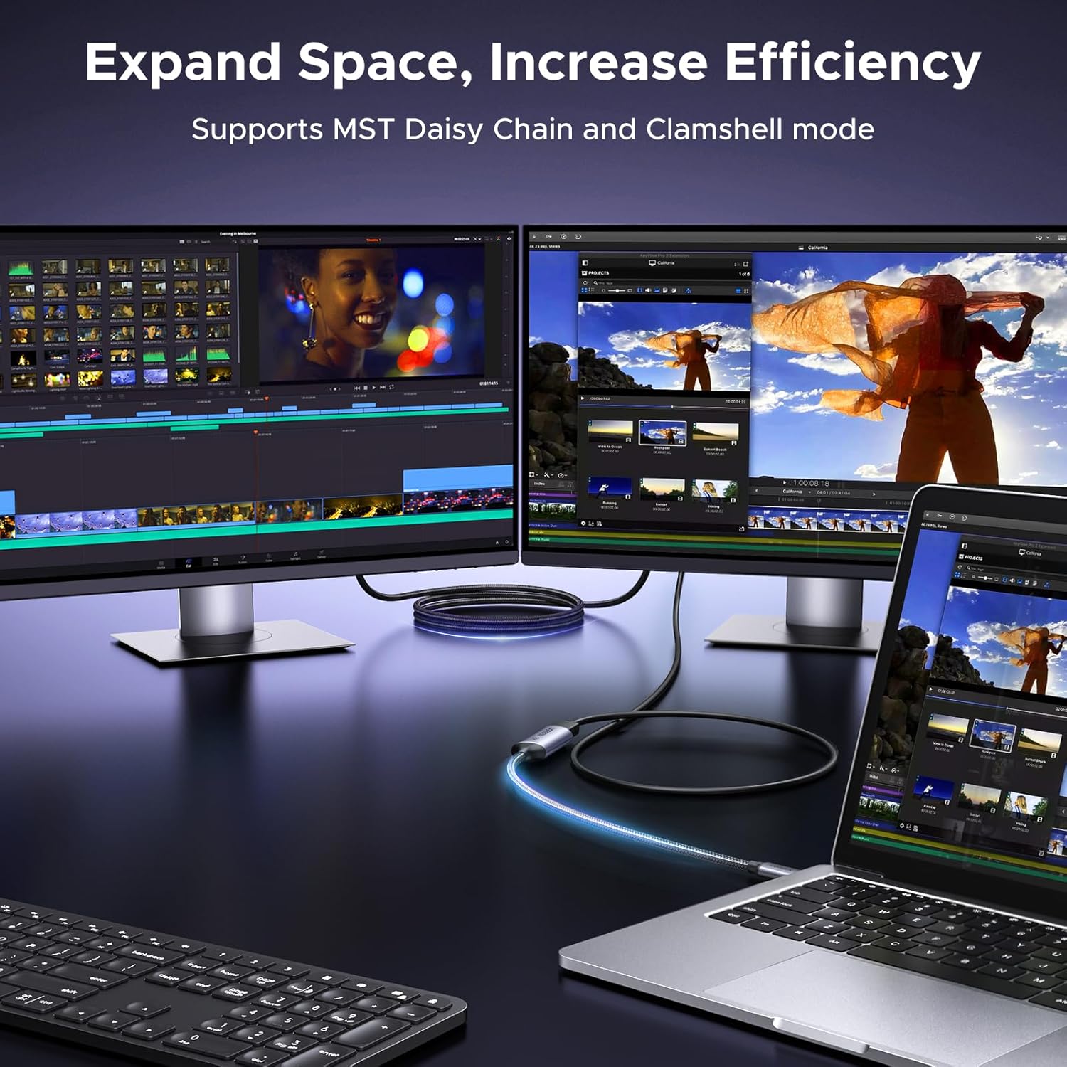 Detalle 2 de UGREEN USB C to DisplayPort Adapter 8K@60Hz