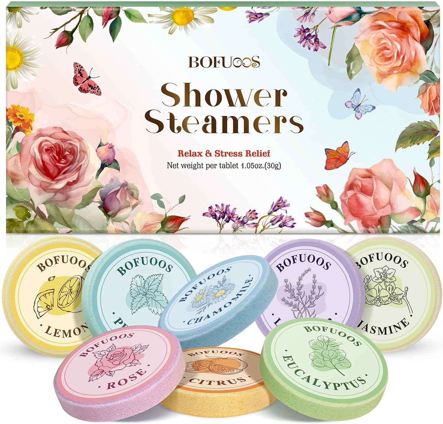 Detalle de Bofuoos Mothers Day Gifts for Mum 8pcs shower steamers