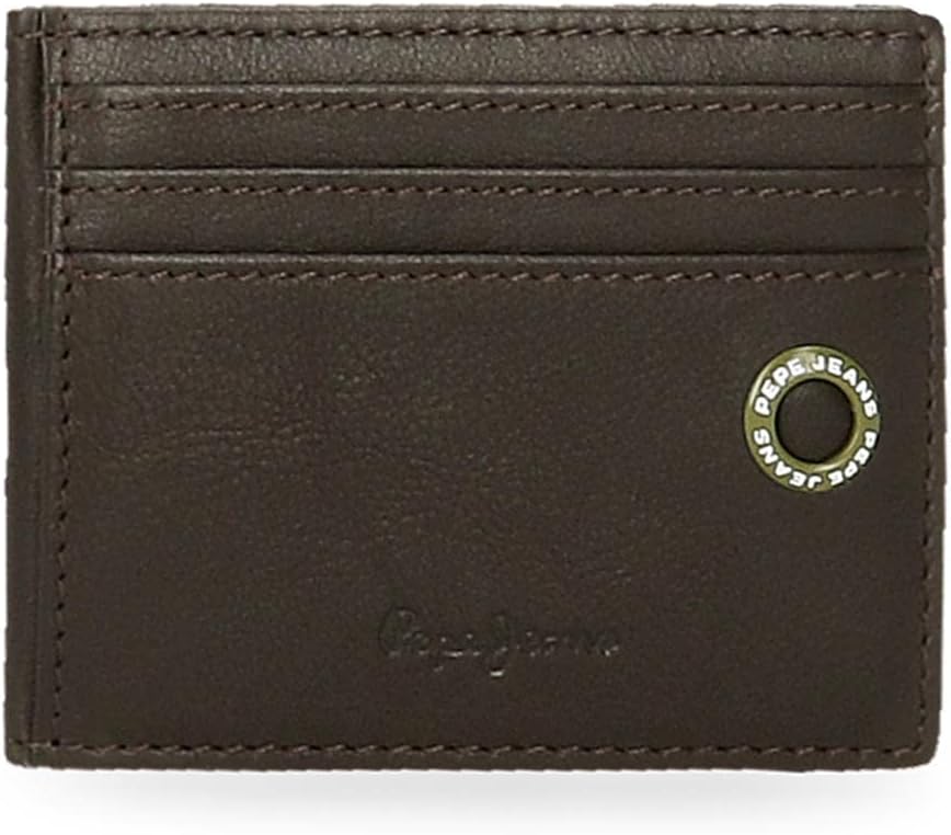 Detalle de Pepe Jeans Tarjetero Marrón 9,5x7,5 cm
